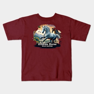 Arabian Horse - WILD NATURE - HORSE -10 Kids T-Shirt